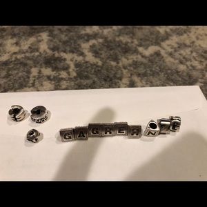 Pandora letter charms